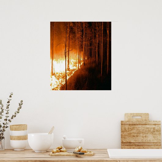 Wildfire Blaze Poster (Küche)