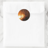 Wildfire Blaze Runder Aufkleber (Tasche)