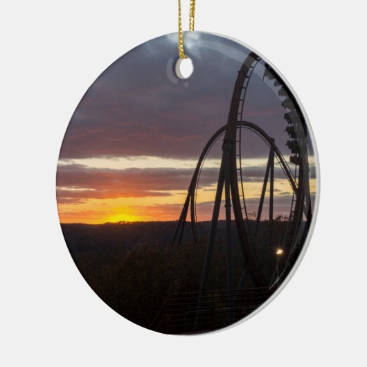 Wildfire Sunset Keramikornament (Links)