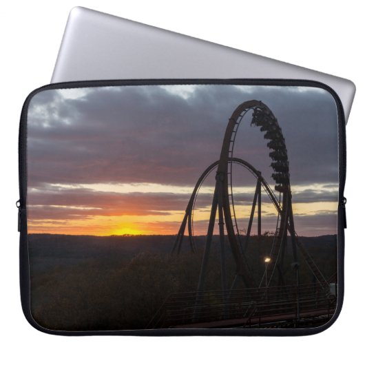 Wildfire Sunset Laptopschutzhülle (Vorderseite)