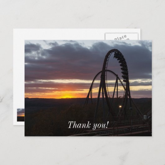 Wildfire Sunset Postkarte (Vorne/Hinten)