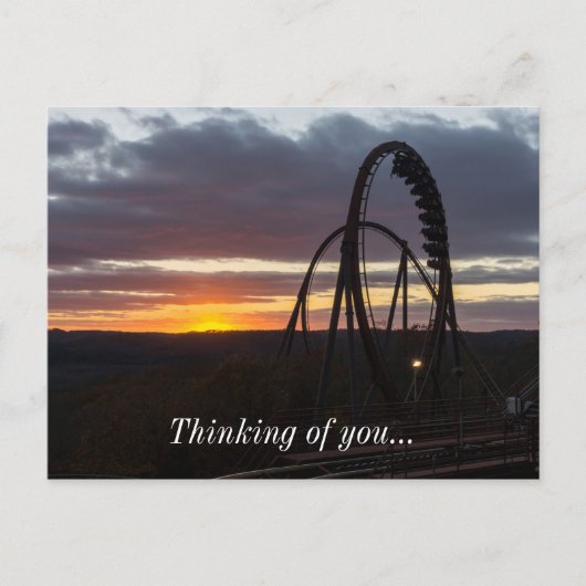 Wildfire Sunset Postkarte (Vorderseite)