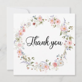 WildFloral-Blume Dankeskarte