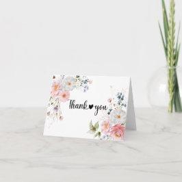WildFloral-Blume Dankeskarte