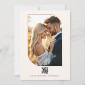 Wildflower Abstract Floral Modern Spring Wedding Einladung (Rückseite)