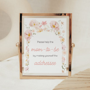 Wildflower Arch Baby in Bloom Umschlag-Station Poster