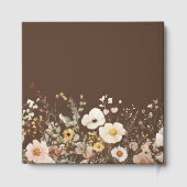 Wildflower Autumn Fall Floral Wedding Gästebuch (Rückseite)