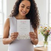 Wildflower Baby in Bloom Baby Shower Invitation Einladung