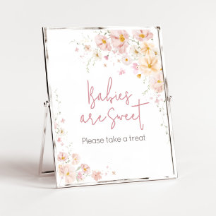 Wildflower-Baby in Blüte Babys sind Süß Poster