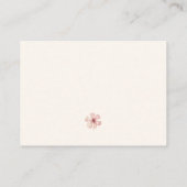 Wildflower Baby Shower Diaper Raffle Ticket Begleitkarte (Rückseite)