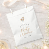 Wildflower Baby Shower Favor Bags - Orange Geschenktütchen (Ausgeschnitten)