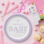 Wildflower Baby Shower | Lavender Floral Plate Pappteller (Party)