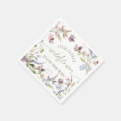 Wildflower Baby Shower Paper Napkins Serviette (Ecke)