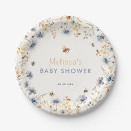 Wildflower Baby Shower Spring  Pappteller