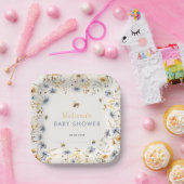 Wildflower Baby Shower Spring  Pappteller (Party)