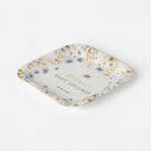 Wildflower Baby Shower Spring  Pappteller (Gewinkelt)