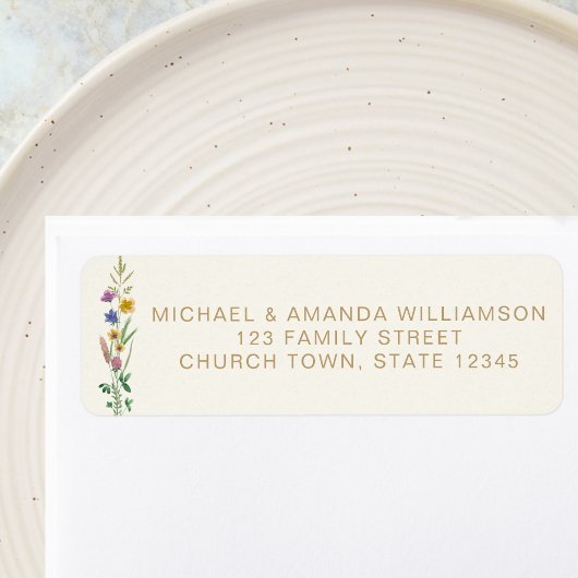 Wildflower Baptism Return Address 