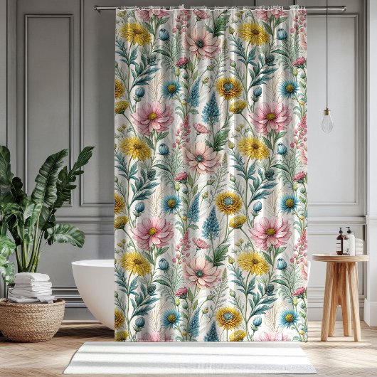 Wildflower Bath Curtain Celebrate Their Journey Duschvorhang