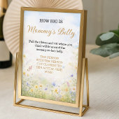 Wildflower Belly Guess Baby in Bloom Game Poster