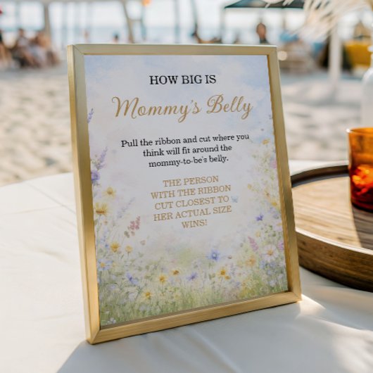 Wildflower Belly Guess Baby in Bloom Game Poster