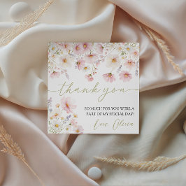 Wildflower Birthday Favor Tags Geschenkanhänger