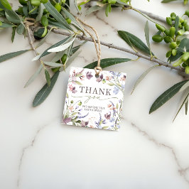 Wildflower Birthday Favor Tags Geschenkanhänger