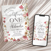 Wildflower Birthday Garden Party Einladung