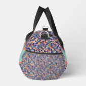 Wildflower Birthday Gift Mint Floral Garden Duffle Bag (Rechts)