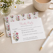 Wildflower Birthday Party RSVP Karte