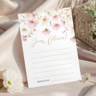 Wildflower Birthday Time Capsule Card Einladung