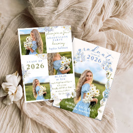 Wildflower Bloom Graduation Party Invitation Einladung