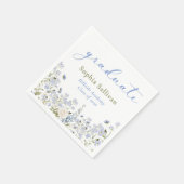 Wildflower Bloom Graduation Party Serviette (Ecke)