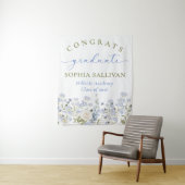 Wildflower Bloom Graduation Party Wandteppich (Beispiel)