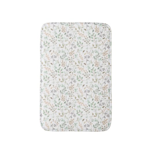 Wildflower Boho  Badematte (Vorderseite Vertikal)