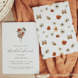 Wildflower Boho Bridal Shower Invitation Einladung