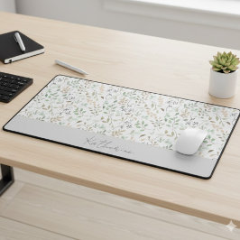 Wildflower Boho Custom Custom Name Schreibtischunterlage