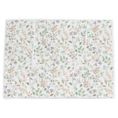 Wildflower Boho Große Geschenktüte (Vorderseite)