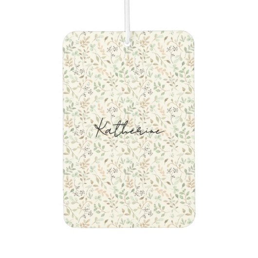 Wildflower Boho Name Autolufterfrischer (Vorderseite)