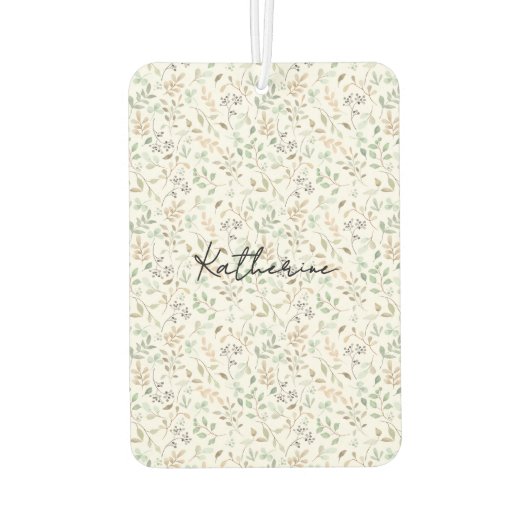 Wildflower Boho Name Autolufterfrischer (Rückseite)