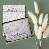 Wildflower Boho Name Seidenpapier