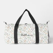 Wildflower Boho Personalized Duffle Bag (Vorderseite)