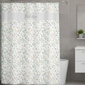  Wildflower  Boho Personalized Duschvorhang