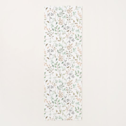 Wildflower Boho Personalized Yogamatte (Rückseite)