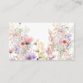 Wildflower Books for Baby Card Begleitkarte (Rückseite)