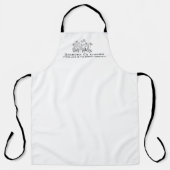 Wildflower Botanical Grandma Kitchen Schürze (Vorderseite)