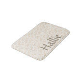 Wildflower Botanical Print Absorbent Pet Mat Badematte (Schrägansicht)