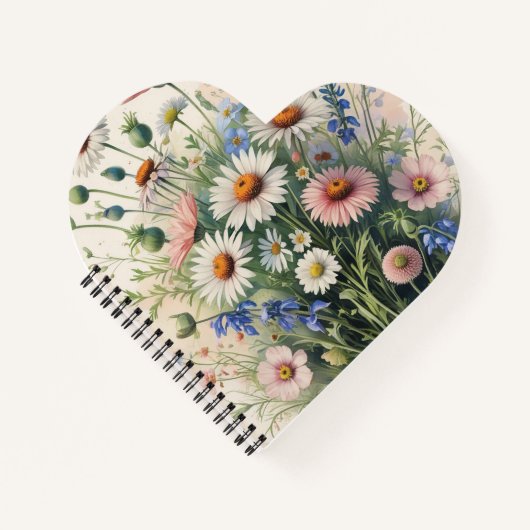 Wildflower Botanical Spiral Notebook Notizblock (Vorderseite)