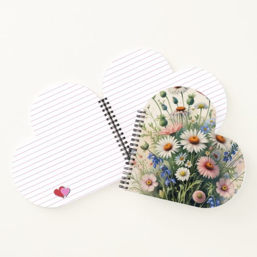 Wildflower Botanical Spiral Notebook Notizblock (Innenseite)
