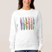 Wildflower Botanical Sweatshirt | Wasserfarben-Flo (Vorderseite)