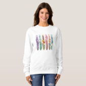 Wildflower Botanical Sweatshirt | Wasserfarben-Flo (Vorne ganz)